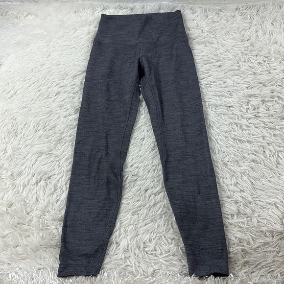 Lululemon Align Pant II 25" Mini Heathered Herringbone Heathered Black White - Picture 1 of 6